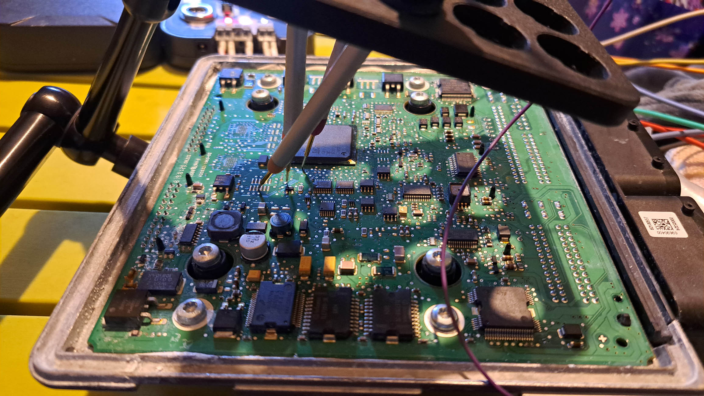 ECU work close up